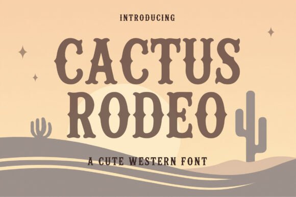 Cactus Rodeo: A Bold Western Display Font for Authentic Designs