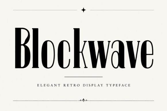 Exploring Blockwave: A Font for Modern and Retro Design Aesthetics