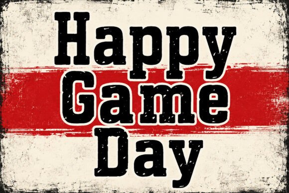 Happy Game Day: A Vintage Sports Font That Commands Attention