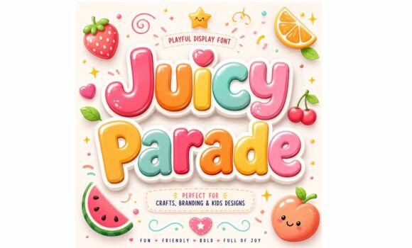 Juicy Parade: A Typeface Bursting with Creative Charm