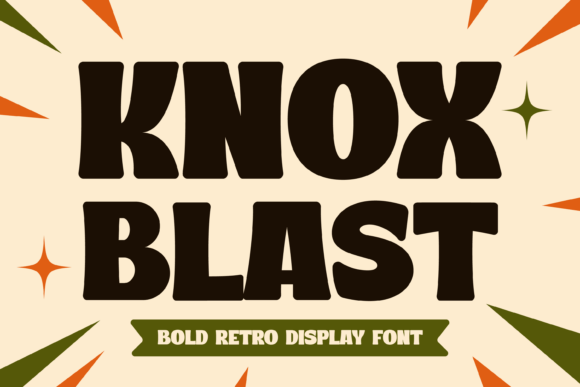 Knox Blast: A Bold Retro Typeface for Eye-Catching Designs