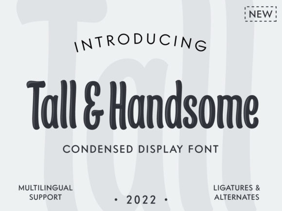 Tall & Handsome: A Display Font for Modern, Relaxed Design