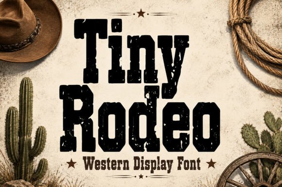 Tiny Rodeo: A Western Display Font for Authentic Design